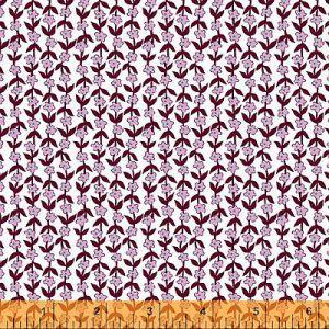 Posy Fabric: Mini Flower Burgundy (per 1/4 metre) | 
