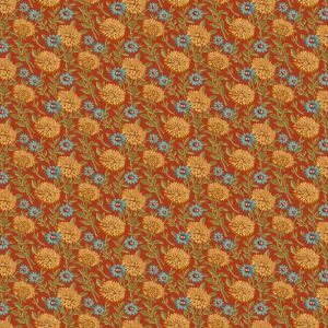 Autumn Woods fabric: Woodland Bloom, Red | 