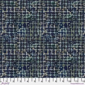 On Your Mark fabric: Maze, Indigo | 