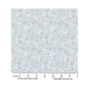 Liberty Flower Show fabric, Maddsie Silhouette, Grey | 