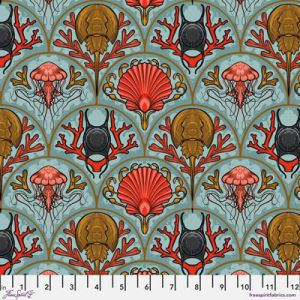 Mariana fabric: Scallops by the Seashore (per 1/4 metre) |
