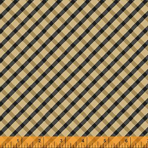 Eliza fabric: Diagonal Plaid Latte (per 1/4 metre) | 