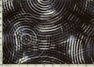 Quilt Back Fabric: Circle Play Black (per 1/4 metre) |