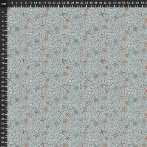 Country Coordinates fabric, Cozy Cubs, Snowflakes, Blue | 