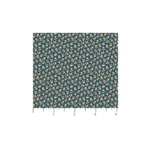 Manoir Antiques Roadshow fabric: Min Floral, Teal Multi | 