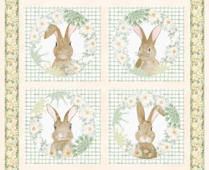 Spring Serenade Fabric: Pillow Blocks Panel 35" (89cm) | 
