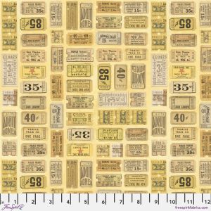 Eclectic Elements Palette fabrics, Yellow Tickets | 