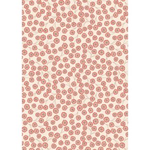 Jardin d'Automne fabric: Simple Flower on Light Stone | 