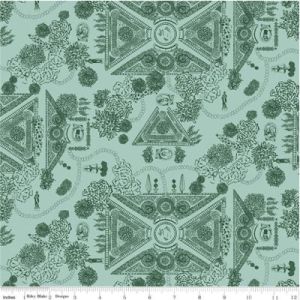 Mansfield Park fabric: Landscape, Mint |