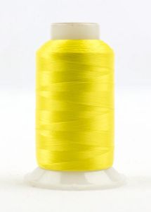 InvisaFil Thread: 100wt 2 ply Polyester 2500m Spool Daffodil Yellow | 