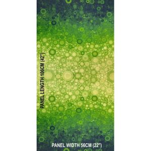 Sonny in the Sunflowers Fabric: Abstract Ombre, Green Panel 56cm x 106cm | 