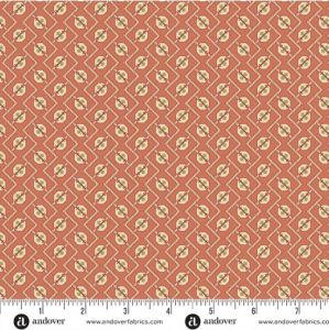 Farmer's Daughter fabric, Plow, Coral |
