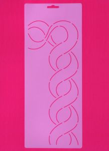 Quilt Stencil 3" Ribbon Chain Border |