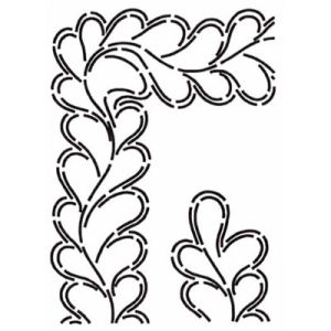 Quilt Stencil 4.5" Full Feather Border |