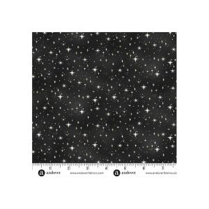 Charmed Fabric, Shimmer, Black | 