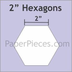English Paper Piecing  Hexagon 2" 25 pieces | 