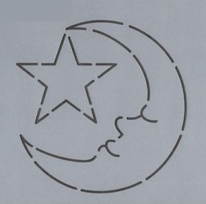 Quilt Stencil 4.5" Sleepy Time |