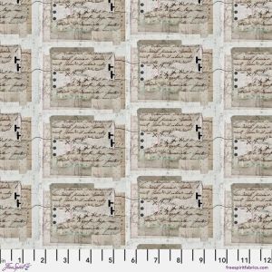 On Your Mark fabric: Script, Paper | 