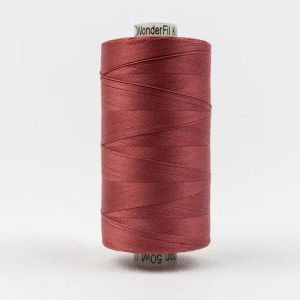 Konfetti Thread: 50wt 3 ply 100% Cotton. 1000m Spool Dark Rose | 