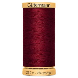 Gutermann Natural Cotton 50 Weight Thread 250m 2433 Crimson |
