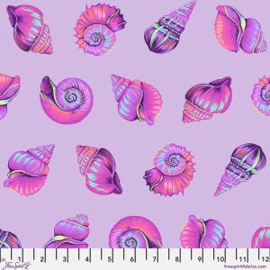 Floral Reef fabric, Lil Shelly, Ultraviolet | 