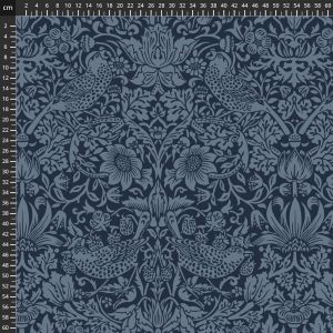 Morris & Co. Quilt Backs: Strawberry Thief Navy (per 1/4 metre) |