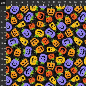 Halloween Fabric, Little Monsters, Halloween Pumpkins | 