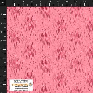 Quilters Coordinates fabric: Line Spot Salmon (per 1/4 metre) | 
