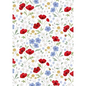 Forever Blooms fabric: Wild Blooms, White | 