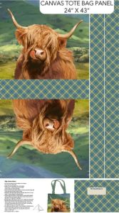 Highland Home Canvas Bag Panel 24" | 