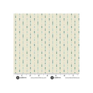 Lush fabric, Dashes, Peacock | 