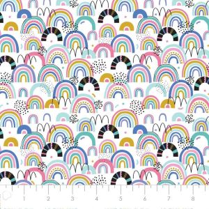 Just for Fun fabric: IT Girl, White | 