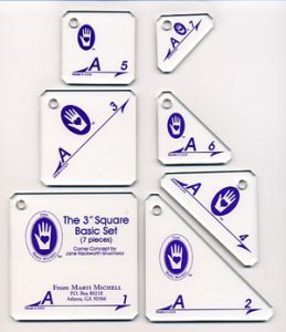 Marti Michell Templates  3" Square Basic. Set A | 