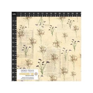 Wistful Blooms fabric: Statice and Gypsophila, Natural | 