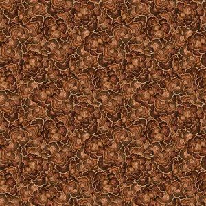 Wild Harvest fabric: Tree Fungi, Brown | 