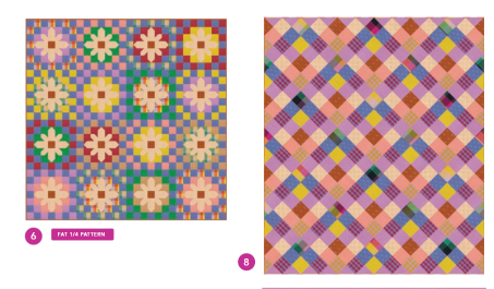 image of 2 quilts in colourful woven plaid fabrics