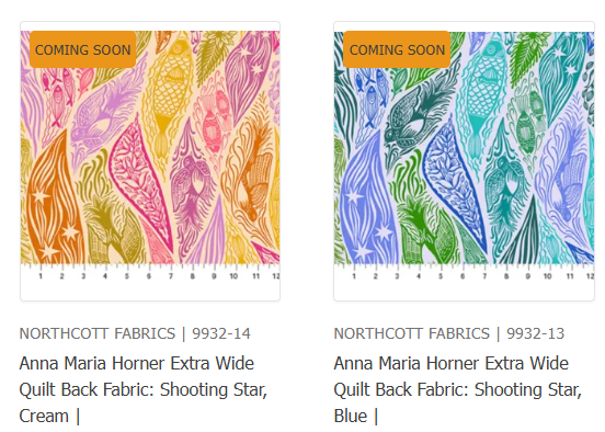 2 images of paisley style extra wide quilt back fabrics multicoloured