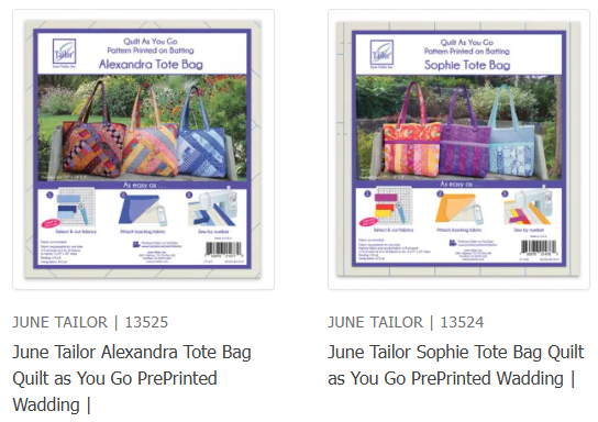 Image of 2 June Tailor Pre Printed Quilt as you go bag wadding packs